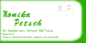 monika petsch business card